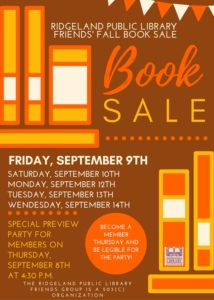 Fall Book Sale poster